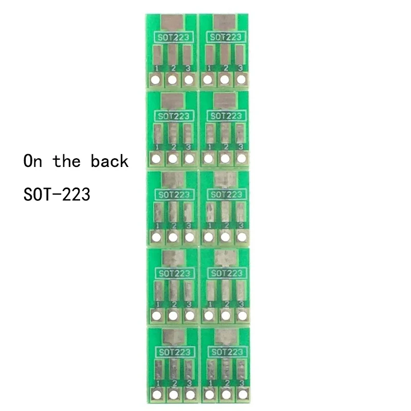 10 pz SOP89 SOT223 a DIP piastra adattatore 1.5MM spaziatura Chip universale Double-face