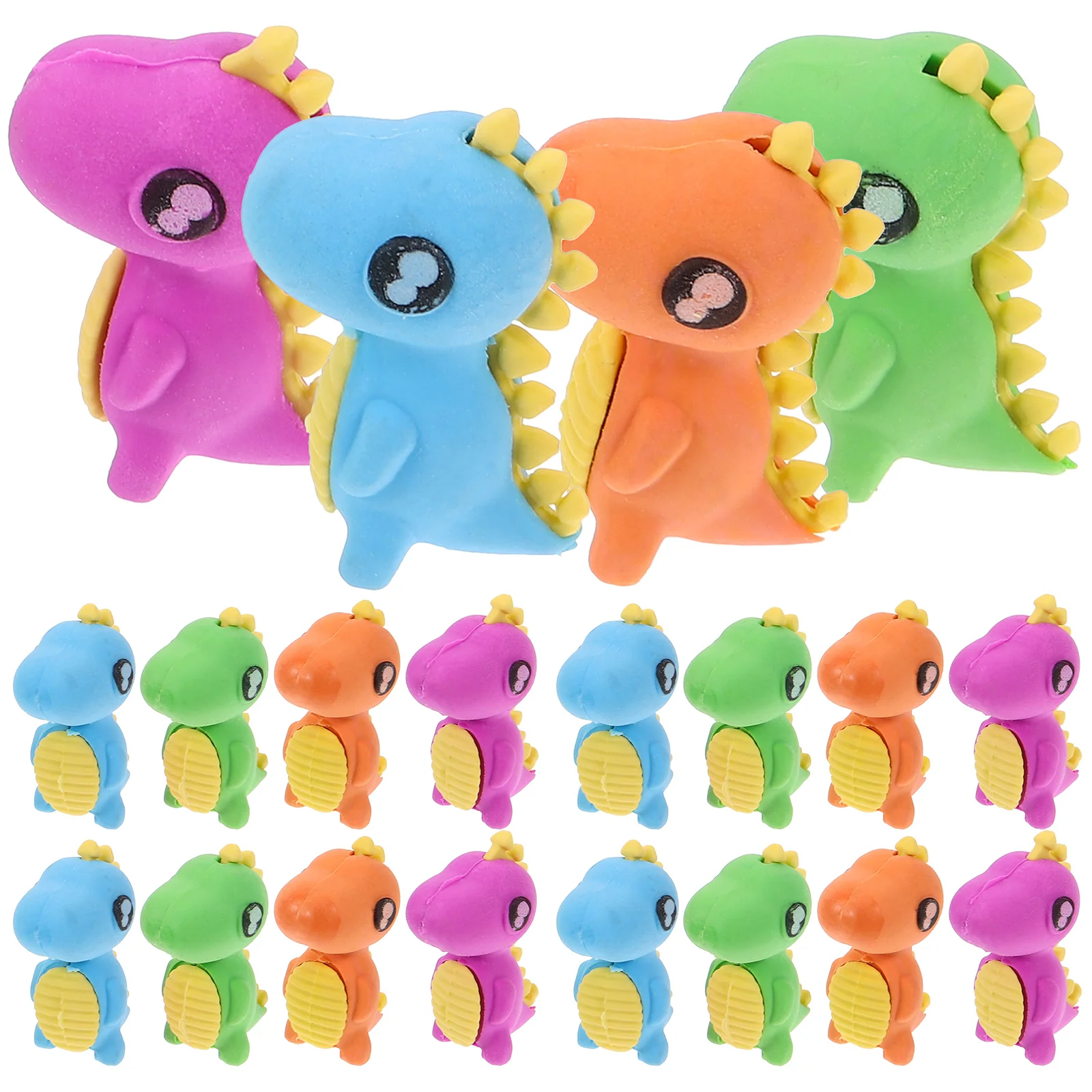 

24 Pcs Animal Eraser Cute Erasers for Kids Pencil Pets Plastic Classroom Rewards Primary School Child