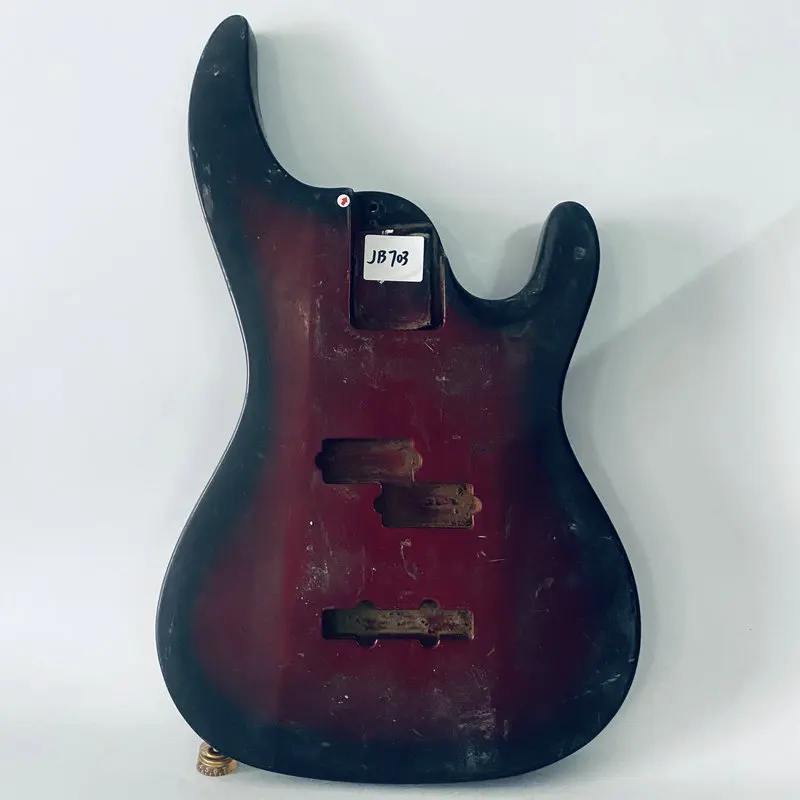 

JB703 Custom Order Semi Finishing PJB Bass Body with Paints and Wood Damages Right Hand for Electric Bass Guitar DIY