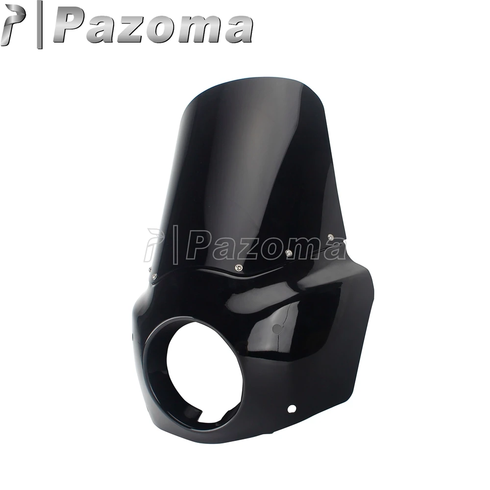 PAZOMA Black Motorcycle Windshiel 5 3/4