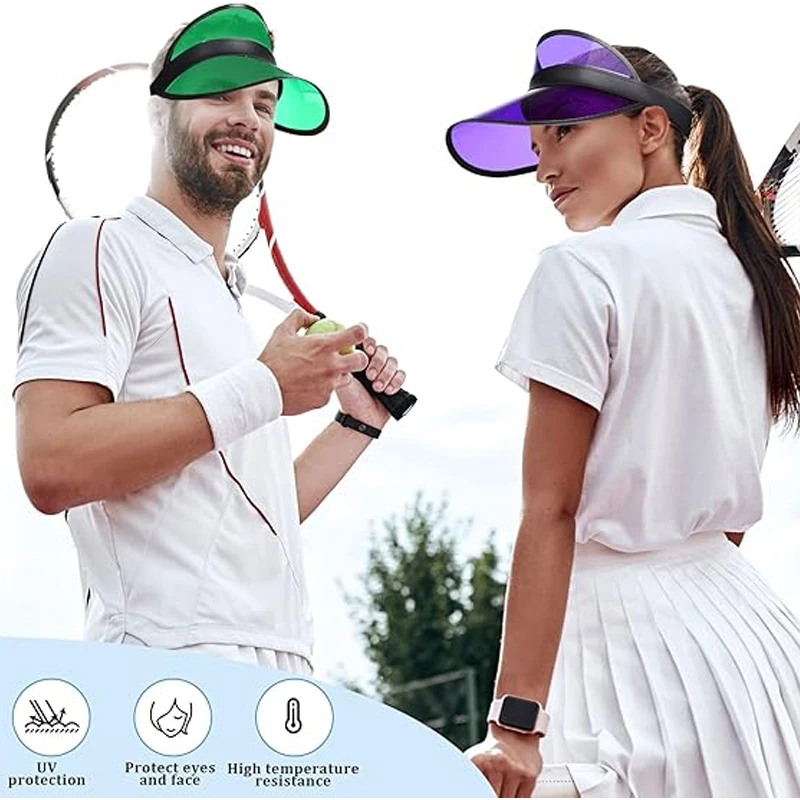 

Purple Summer Sun Visors UV Protection Hat New Empty Top Golf Cap Outdoor Sport Travel Running Leisure Party Waterproof Sun Hats