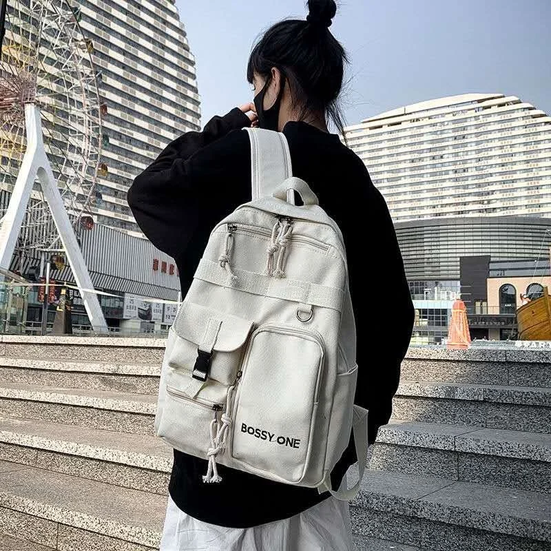 

2020 New Large Capacity Schoolbag Women's Korean Version High School Students' Functional Wind Ins Tide Brand Backpack Women's