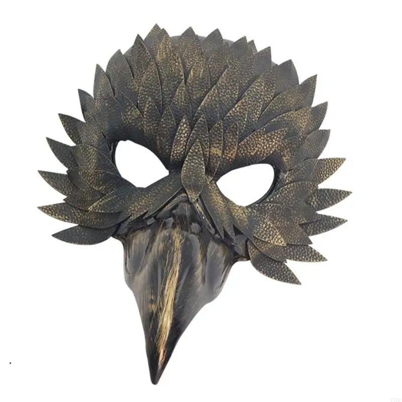 77HE Mysterious Bird Beak Design Mask Costume Face Cover For Themed Celebrations Role Play Accessories