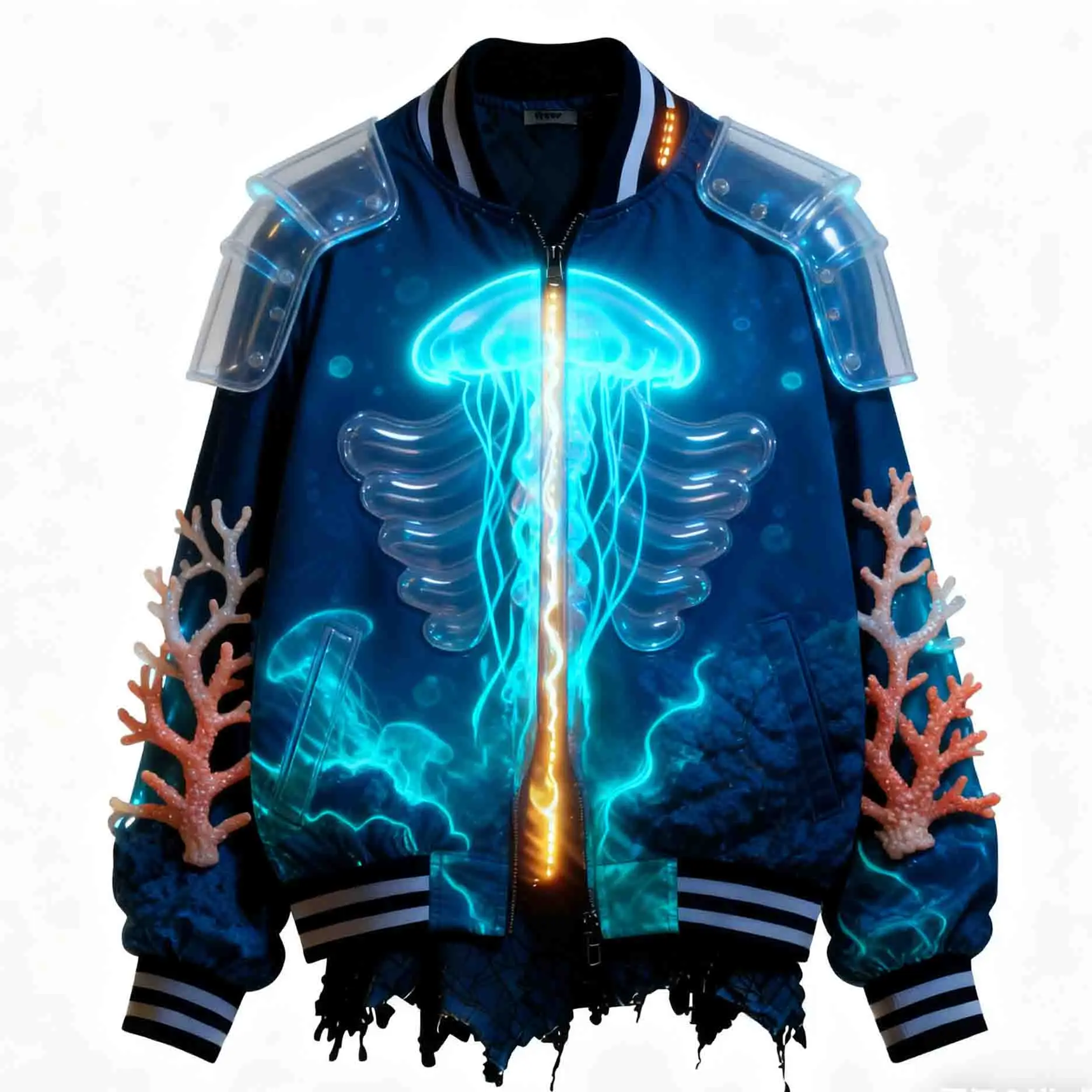 European Size Spring and Autumn Leather Jacket with Mustang Racing Logo, Retro Washed PU Windproof and Warm Men's Team Jacket