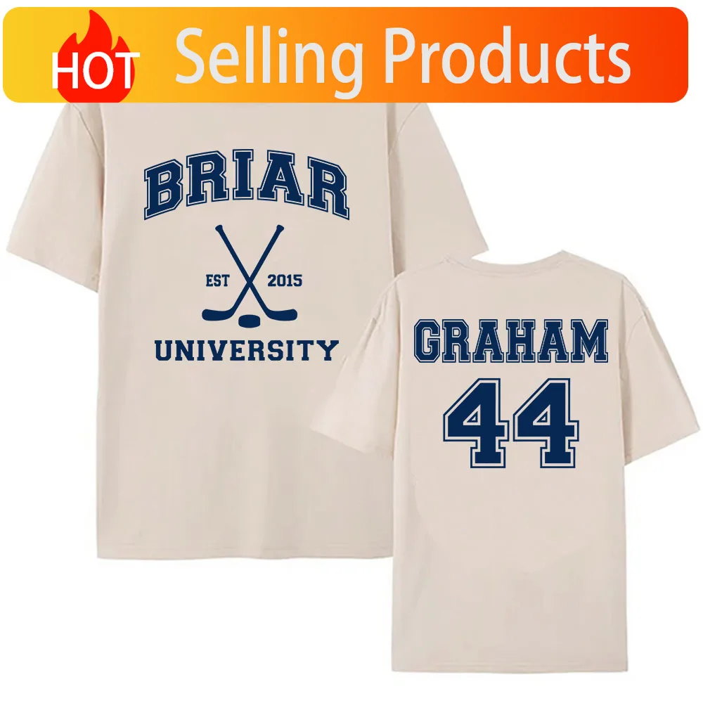 Graham 44 22 Design Tshirts Off Campus TV Series T-shirt Summer Cotton Comfortable Female Tees Loose Fashion O-neck Unisex Tees