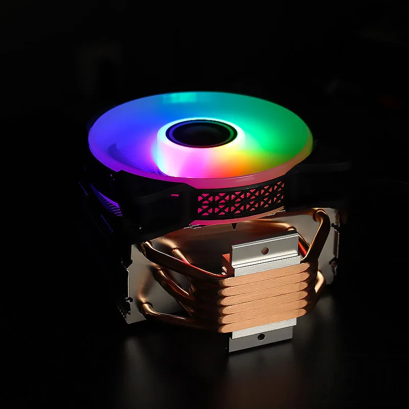 

4 or 6 Heat Pipes EY400 LED CPU Cooler RGB 120mm PWM 4Pins PC Radiator SINGLE Fan LGA 2011 1700 1150 1151 1155 AM3 AM4 Cooler