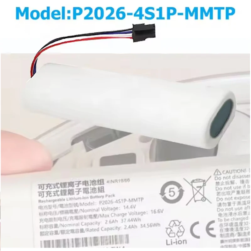 

NEW For Vacuum Mop 2C XMSTJQR2C/ mi jiaTrover Robot LDS Vacuum Mop Finder RLS3 Vacuum Cleaner Battery P2026-4S1P-MMBK