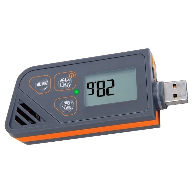 Temperature, humidity and air pressure recorder, automatic data cold chain U disk plug-in
