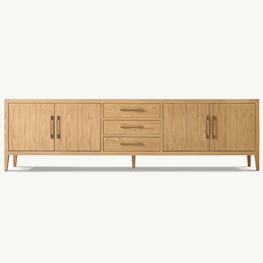 

*Classic Simple Living Room Furniture Solid Wood TV Cabinet Restaurant Side Cabinet Hotel Villa Can Be Customized