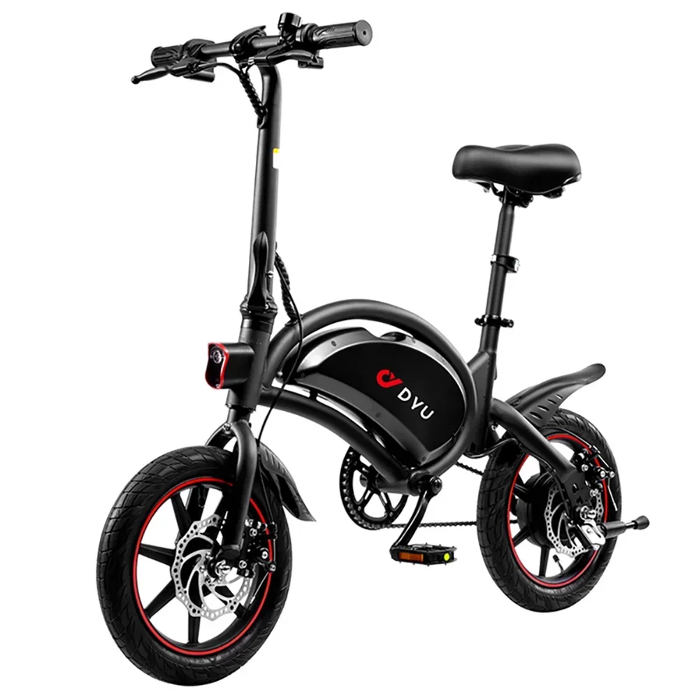AliExpress dyu DYU D3F Adult Electric Bike 250W Motor City Ebike 36V10AH Battery Electric Bicycle 14 Inch Tire Folding Electric Bike