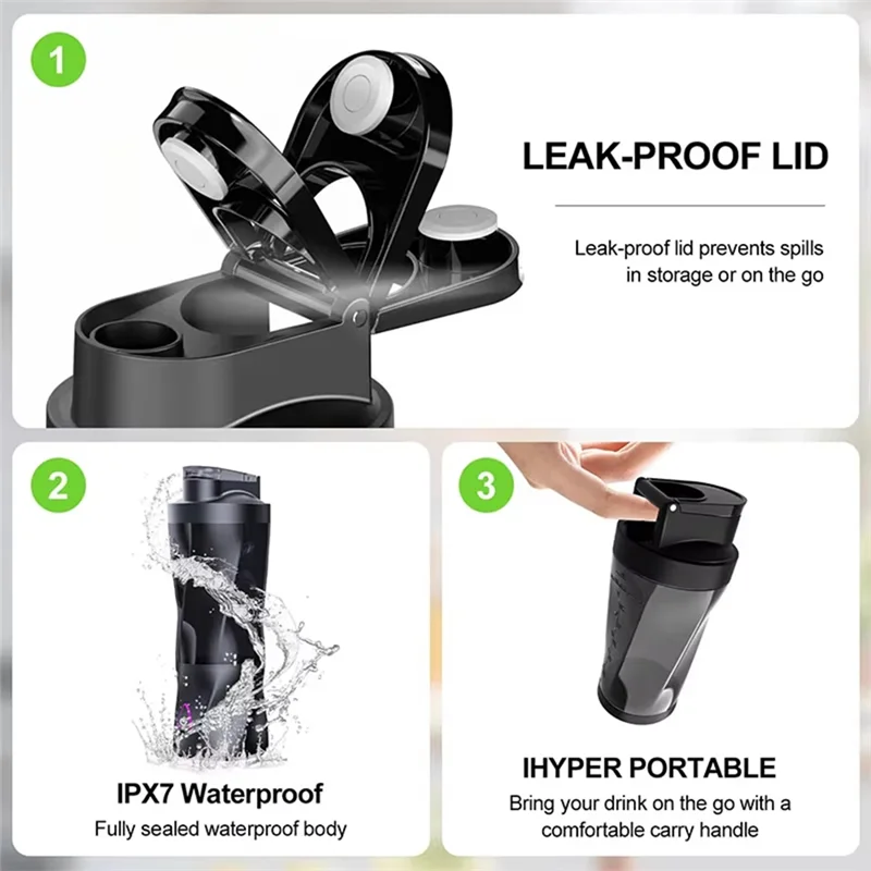 

BAAD Fruit Sationl 700ML Electric Juicer Wireless Portable USB Charging 700Ml Large-Capacity Household Blender Juice Maker