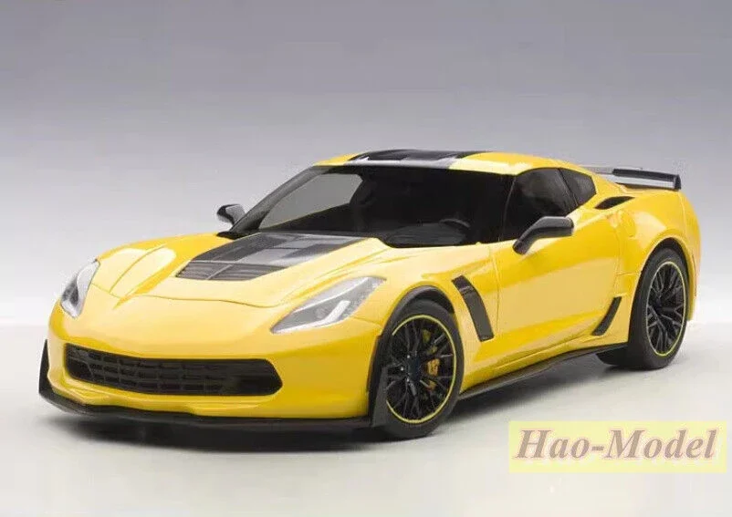 

AUTOart 1/18 для Chevrolet Corvette C7 Z06 C7R, литая под давлением модель автомобиля из сплава, украшения для мальчиков, подарки на день рождения, коллекция для хобби