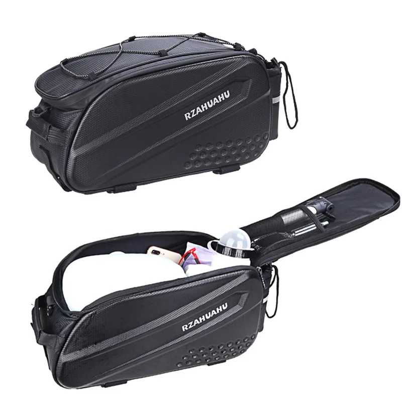 14L Bicycle Rear Seat Bag Waterproof Cycling Bike Rack Trunk Cargo Bag Multifunctional Pannier Bag Handbag Shoulder Bag