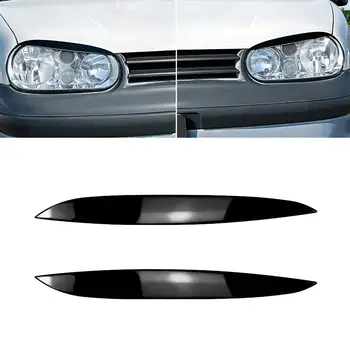 適用於大眾高爾夫4 MK4 GTI TDI SDI R32 1997-2006車頭燈眉罩裝飾條 ABS改裝配件車身套件 8 最佳銷售 mk4 高爾夫 r32 - №2