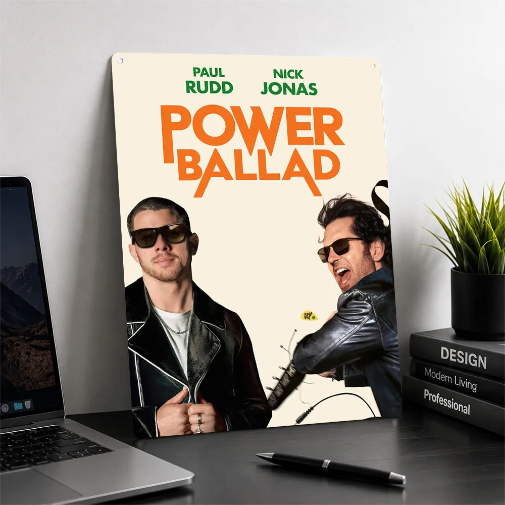 Power Ballad Movie 3D Texture Printed Poster Custom Vintage Metal Tin Plate Sign for Wall Art Bedroom Stuff Decor Living Room