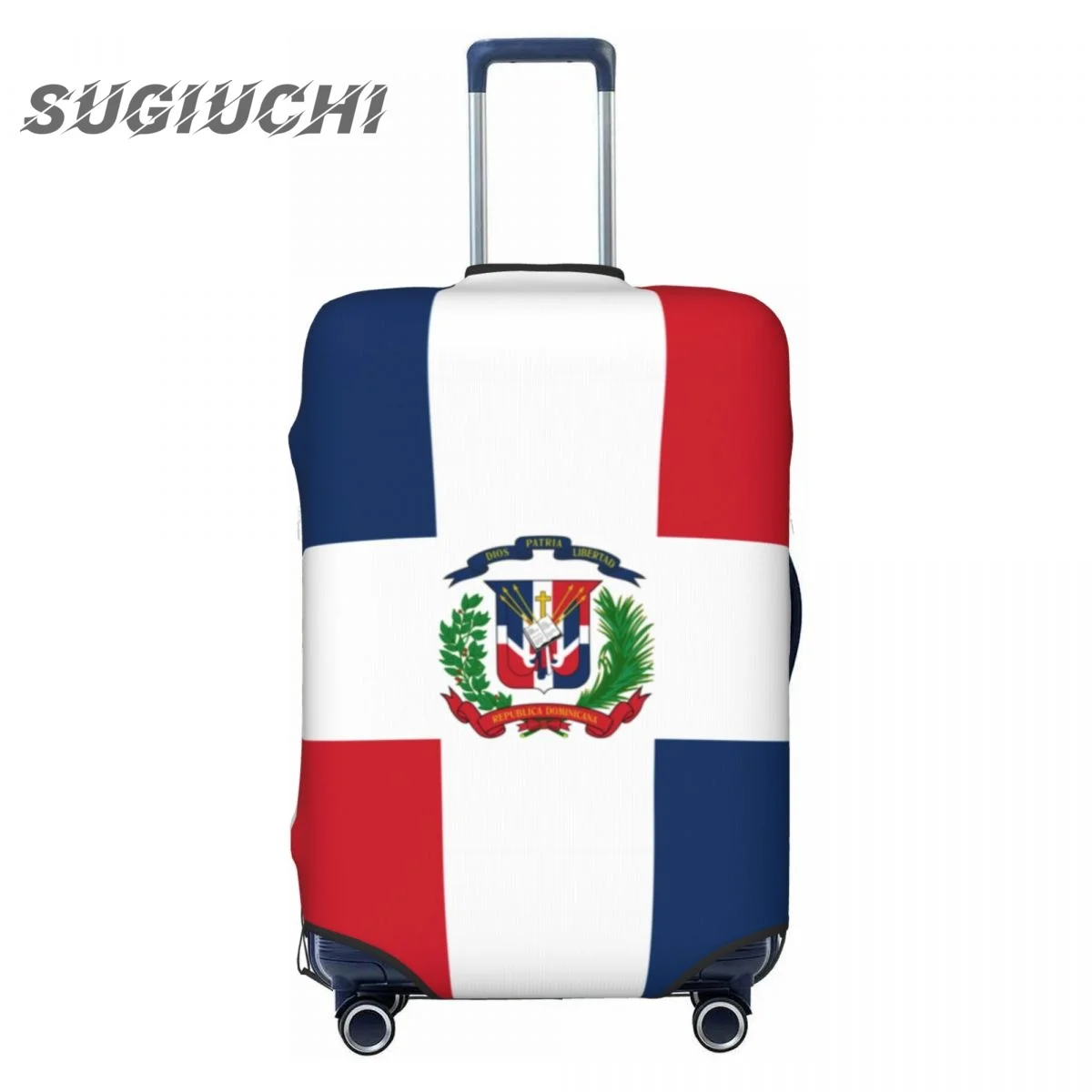 Dominican Republic Country Flag Luggage Cover Suitcase Travel Accessories Printed Elastic Dust Cover Bag Trolley Case Protective