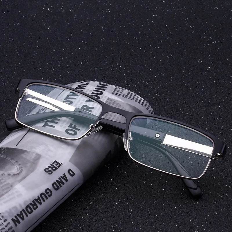 New Solar Photochromic Reading Glasses Men's And Women's Business Hyperopia Outdoor Glasses Diopter +1.0 To +6.0