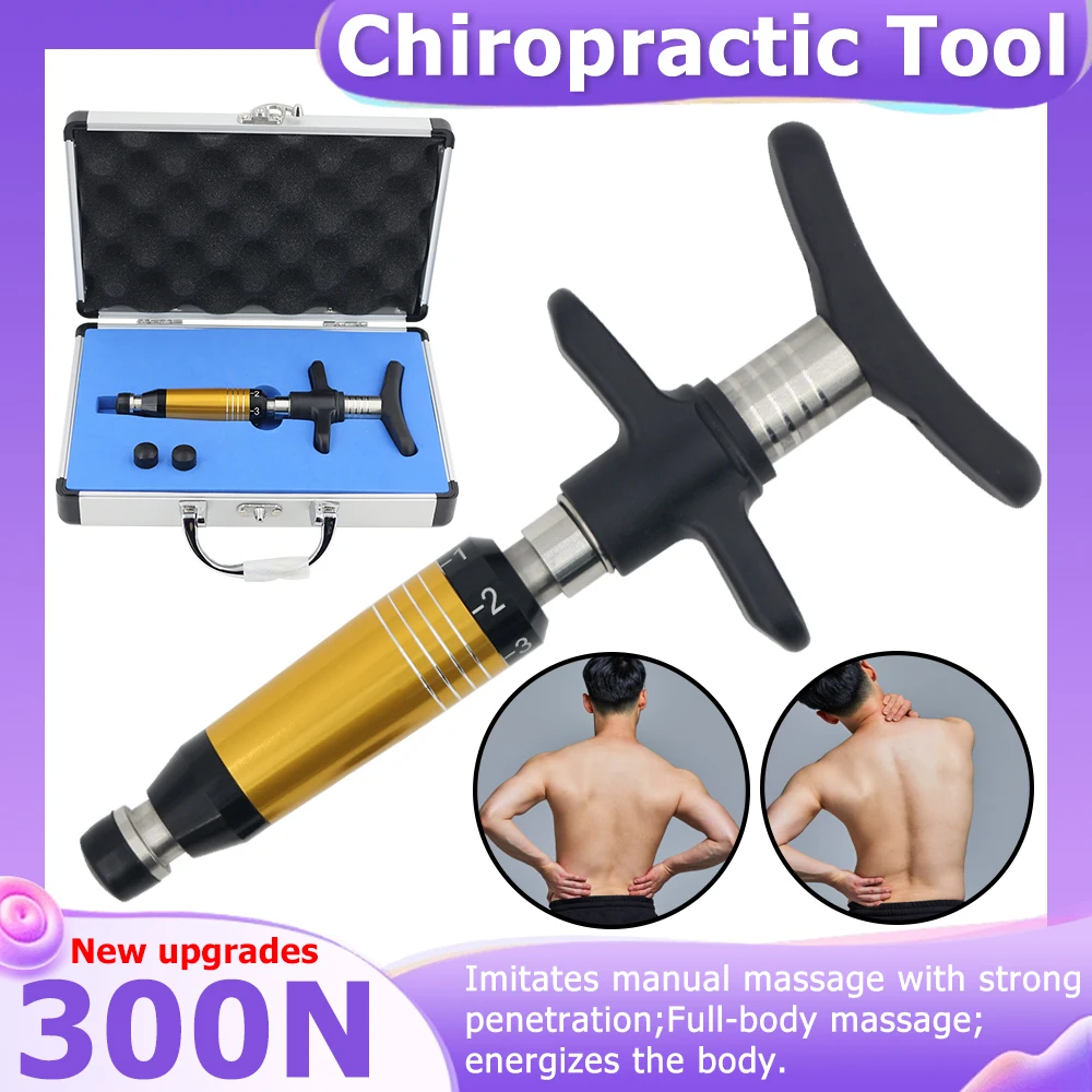 

300N Chiropractic Adjusting Gun Spine Massage Tools Limb Pain Relief Body Relaxation Therapy Correction Spinal Manual Massager