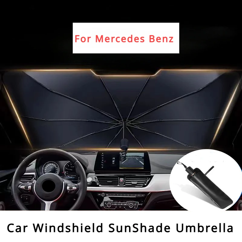 

For Mercedes Benz A C E S G Class GLC CLE CLA Car Sunshade Umbrella Car Sun Shade Protector Parasol Summer Sun UV Protection