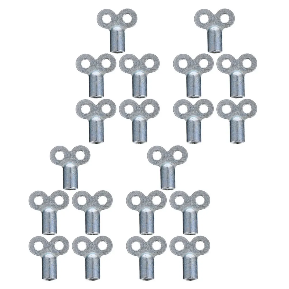 20 قطعة سخان مشعاع معدني تنزف مفتاح مربع المقبس صمام مفتاح للسباكة مياه الحنفية المبرد نزيف صمام الهواء أداة #1