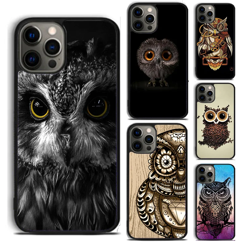 Owl bird clockwork pretty steampunk Phone Case For For iPhone 16 15 11 12 13 14 Pro Max XS XR Plus coque