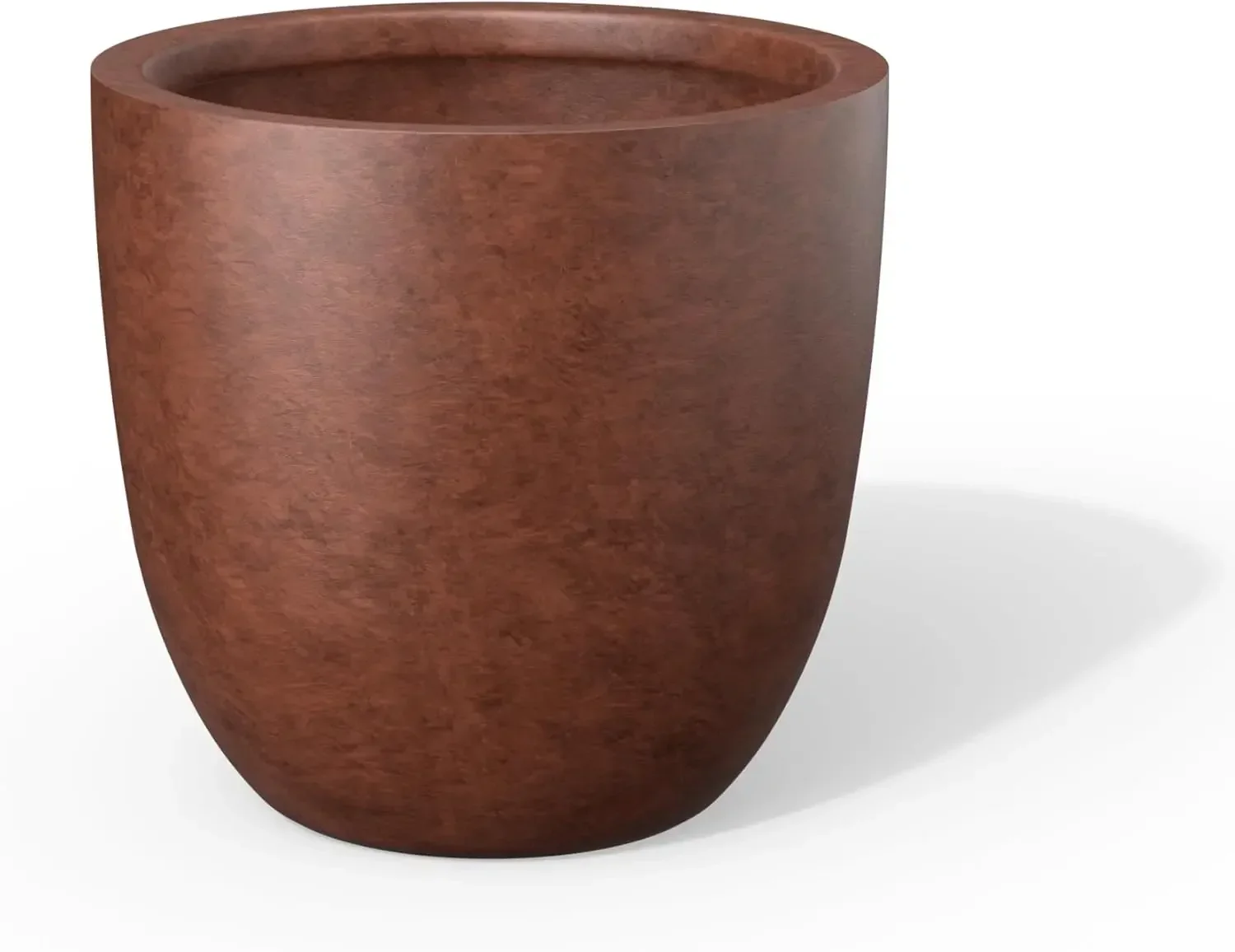 

Круглый бетонный кашпо диаметром 18 дюймов, большой горшок для растений для дома и улицы с дренажным отверстием и резиновой заглушкой для патио и сада