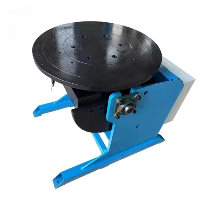 Welding Turntable Rotary Positioner with Speed Control 4-Jaw Chuck 100kg Load Capacity CE Certified