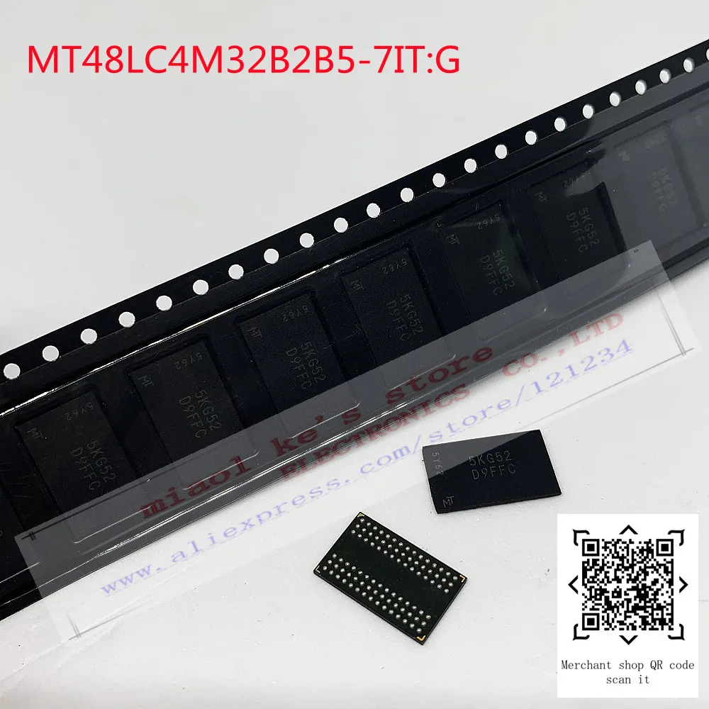 [1-10pcs]100%new original: MT48LC4M32B2B5-7IT:G MT48LC4M32B2B5-7 IT:G D9FFC J794 Commonly used vulnerable chips for car computer