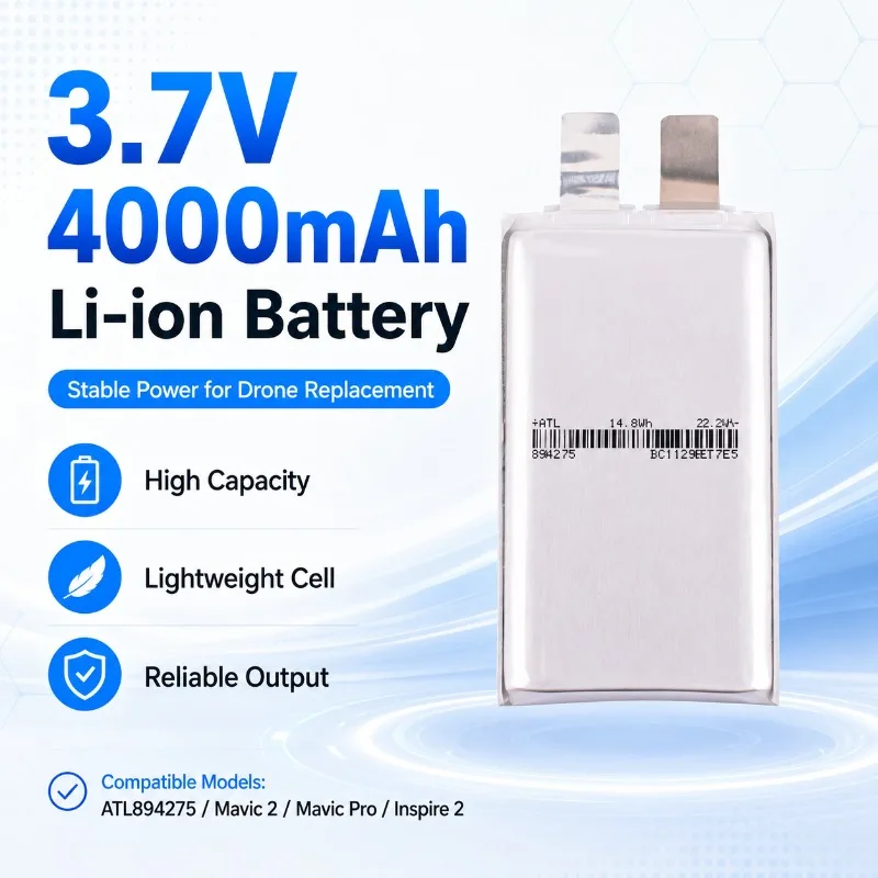 

ATL894275 3.7V 4000MAH for DJI Battery Core Yu 2 Yu PRO Wu 2 Drone Lithium Battery Cell Long Range Stable Durable Battery