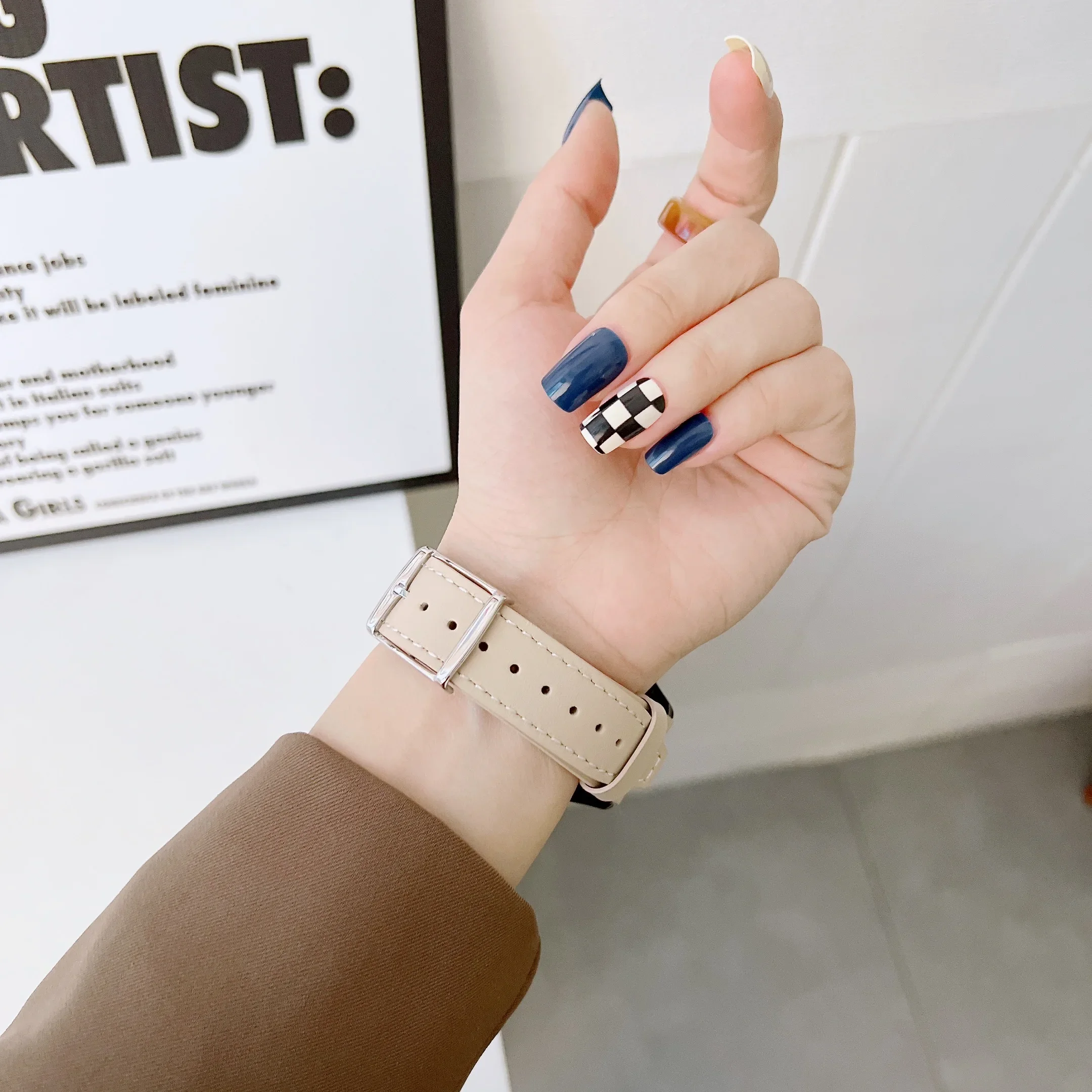 22mm Leather Strap for Samsung Galaxy Watch 3/Huawei Watch 3/4/GT4 Soft Sports Bracelet Wristband for Amazfit GTR Wristband Belt