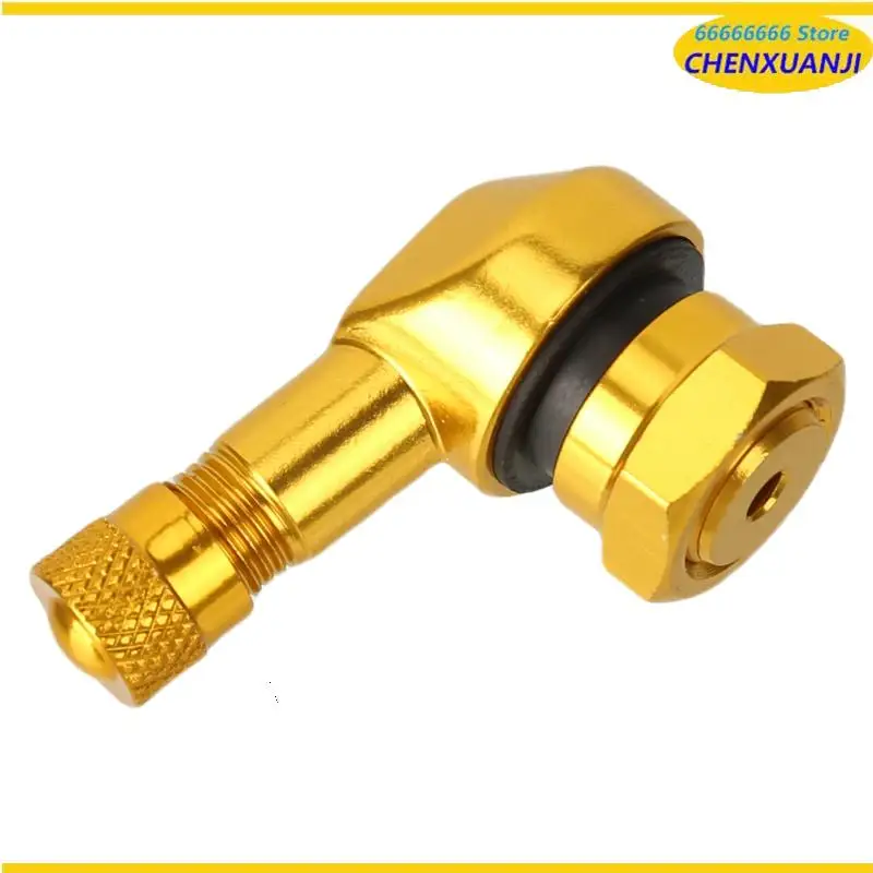 NEW Motorcycle CNC Universal Orange Rim Wheel Valve Stems Tire Tyre Cap 90 Degree For DUKE RC SMC R SUPER SMT ADVENTURE RC