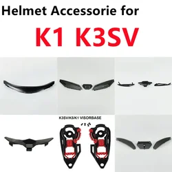 Helmet Accessories for AGV K1 K3SV Nose Protector Mouth Vent Top Vent K5 K4 K3 Visor Base Lock Casco Moto Accessories Parts