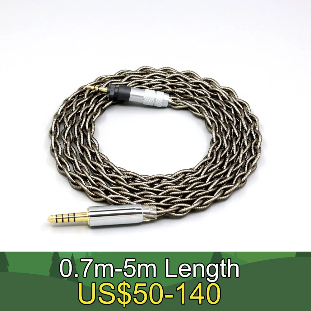 99% Pure Silver Palladium Graphene Gold Earphone Cable For Shure SRH840 SRH940 SRH440 SRH750DJ Philips SHP9000 SHP8900 LN008695