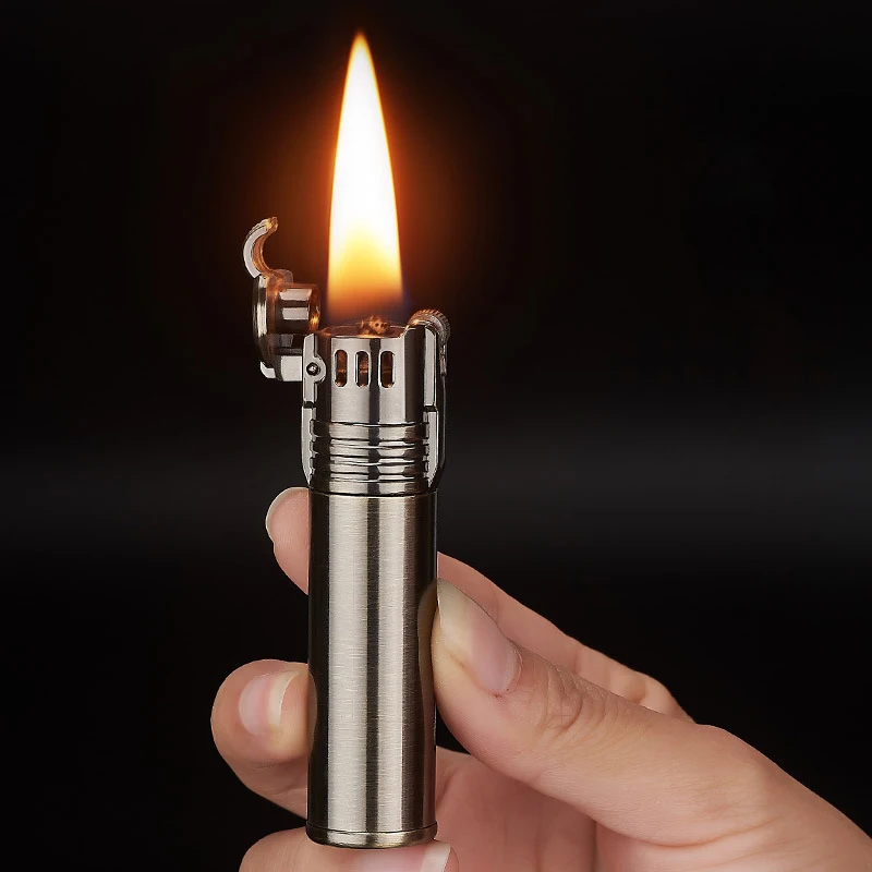 Windproof Diesel Oil Lighters Retro Flint Kerosene Lighter Gasoline Refillable Grinding Cigarette Lighters Gifts Survive Tool