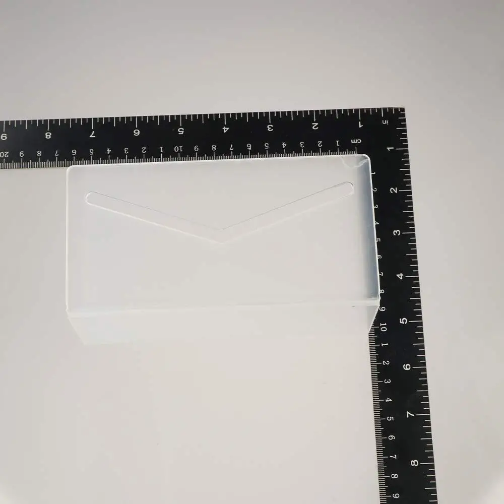 

Clear Mail Holder Rack Lightweight Acrylic File and Letter Holder File Organizer Black Envelope and Bill Sorter School