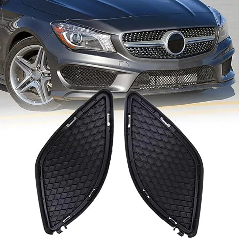 1Pair Car Front Bumper Cover Grilles Left/Right For W117 CLA-Class CLA 180/200/220/250 2014-2016 1178850322 Auto Accessories