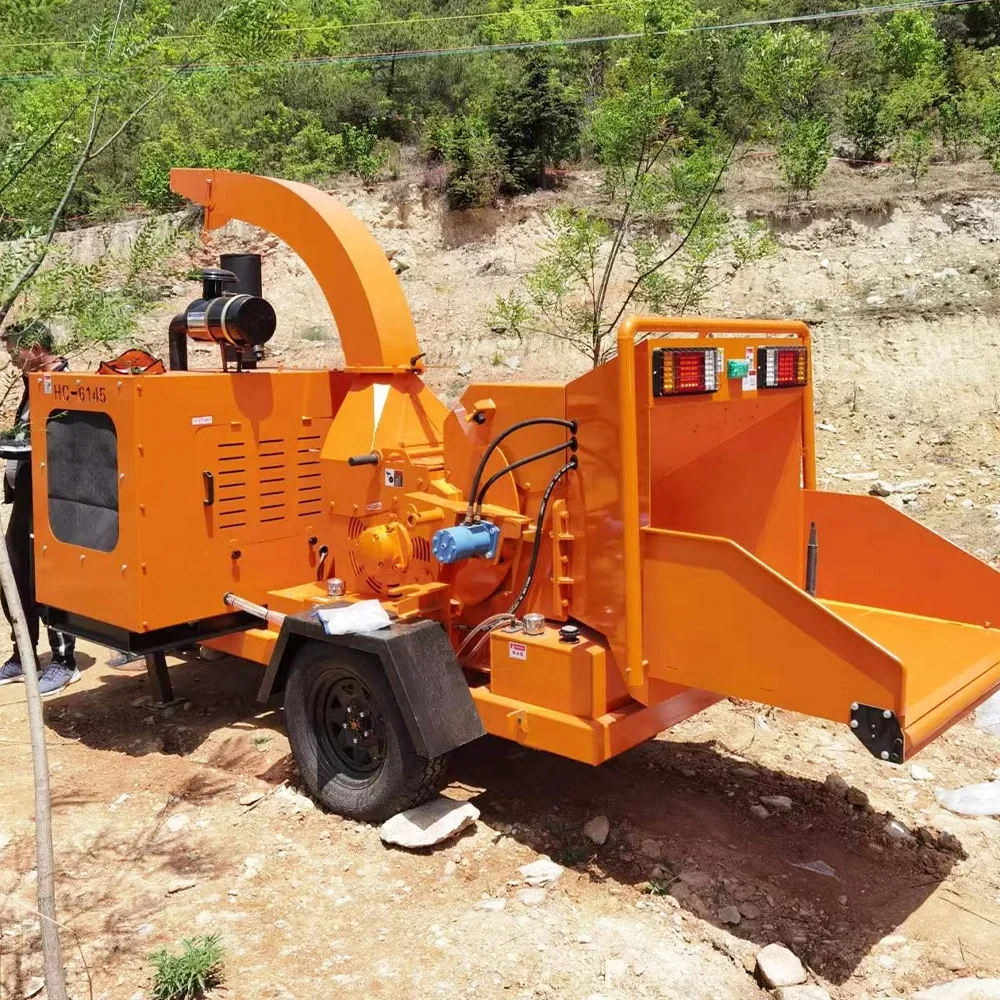 Easy to operate high quality  wood chipper forestry machinery wood chipper shredder machine