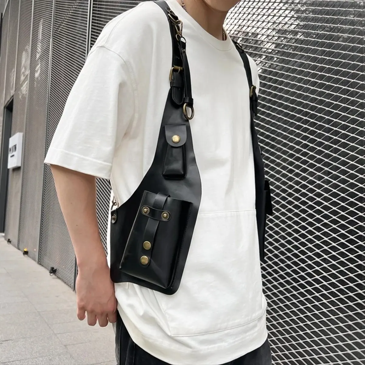 

【БЕСПРОДАЖА】Ретро сумка через плечо кошелек сумка подмышками стимпанк велосипед мотоцикл портативный мобильный телефон сумка для инструментов коричневый