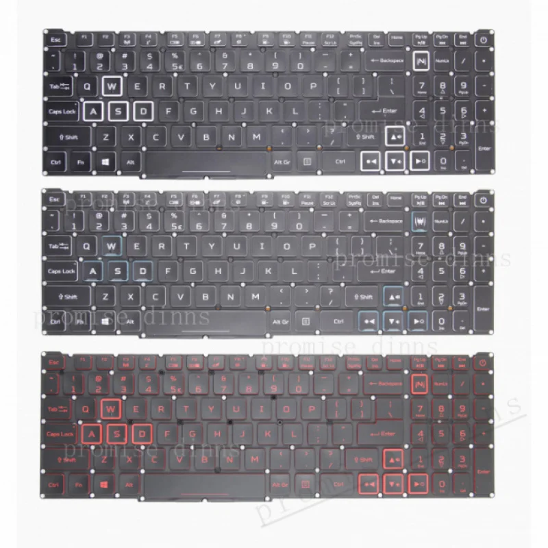 M  Laptop Keyboard for Acer Nitro 5 AN517-55-57 AN515-41 N20C2 N20C3 N22C1 N20C1 AN517-41-R6LE