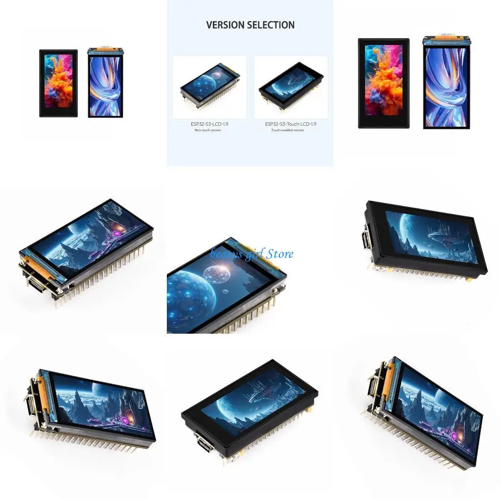 

C7AB Multifunction 1.9inch Controller LCD Module Screen Display WiFi Bluetooth-compatible Development Board Touchable