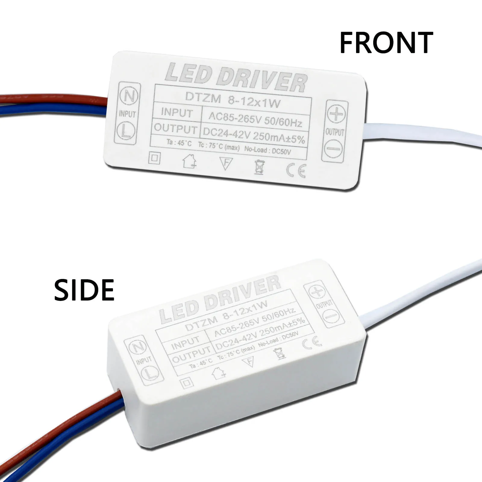 LED Constant Current Drive 8W 9W 10W12W DC24-46V 250mA Lighting Transformer LED Power Supply Unit for Corn Light LED Bulb