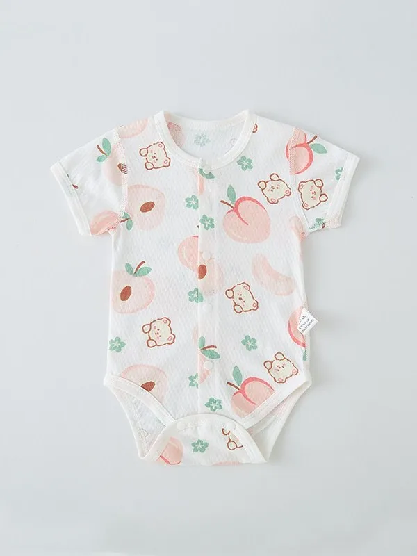 

Летний тонкий комплект одежды для новорожденных: пеленка-кокон и комбинезон из 100% хлопка