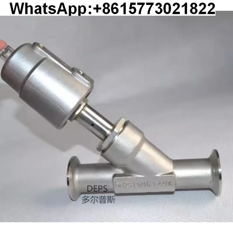 

304 stainless steel quick-loading pneumatic steam Y-type clamp angle seat valve High temperature resistant pneumatic valve