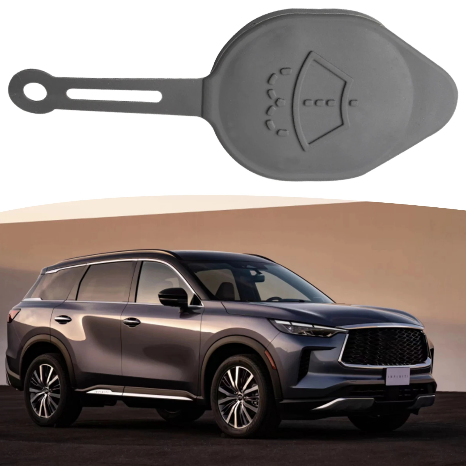 غطاء خزان سائل غسيل ممسحة الزجاج الأمامي ، غطاء غطاء زجاجة خزان المياه ، 28913-JK60A لنيسان مورانو 370Z 350Z Infiniti QX50