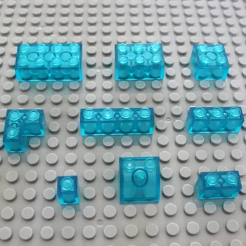 DIY經典積木零件 透明藍色人形積木 益智創意玩具 兒童玩具 1x1 1x2 2x2 2x4 10 最佳銷售 透明樂高 - №3