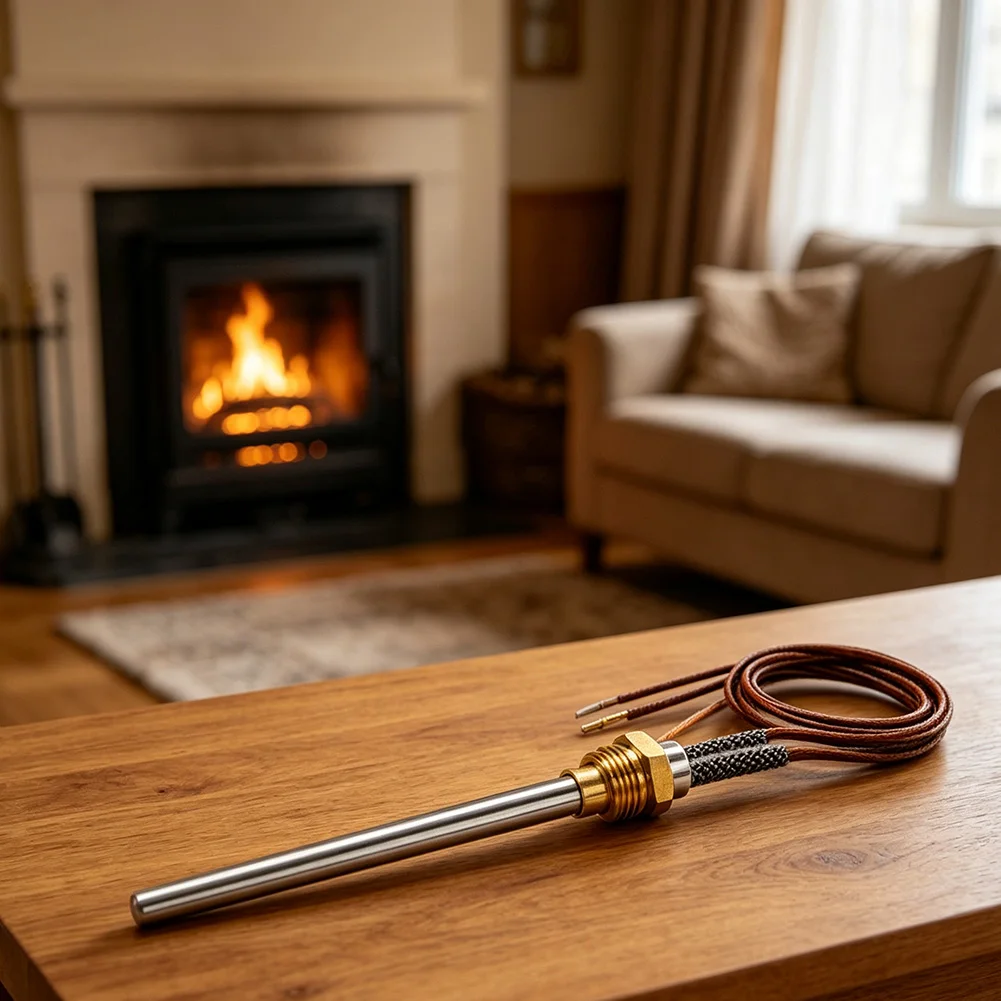 Pellet Stove Ignition Rod 3/8 Inch Thread Connection Power 280W Heating Element- Length 150mm Diameter 9.9mm