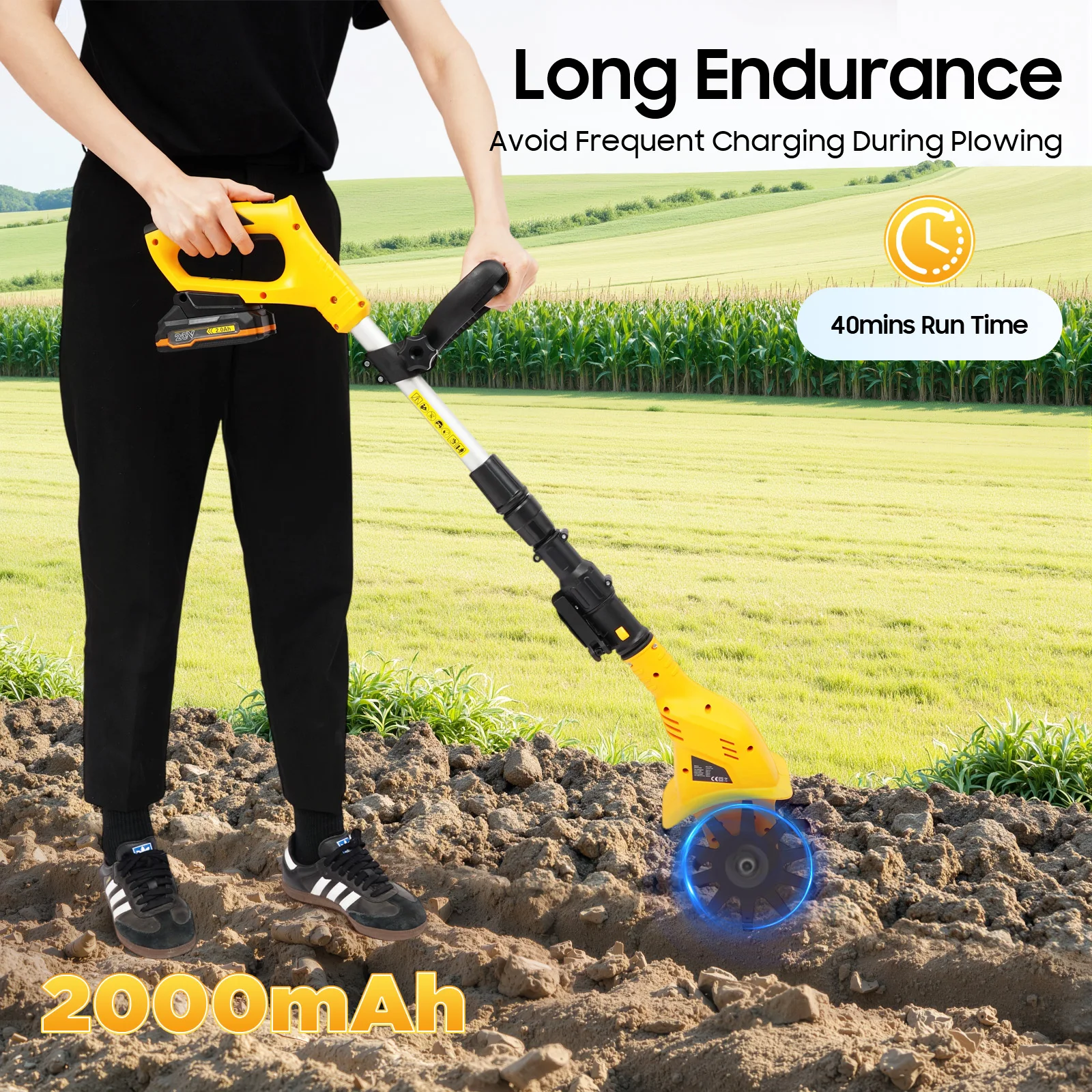 Cordless Tilling Cultivator 20 - Soil Tilling Cultivator ulasan dan harga