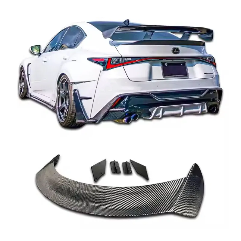 

For 21 Lexus Is350 500 Spoiler ART Carbon Spoiler Body Kit Diffuser Trunk Decoration