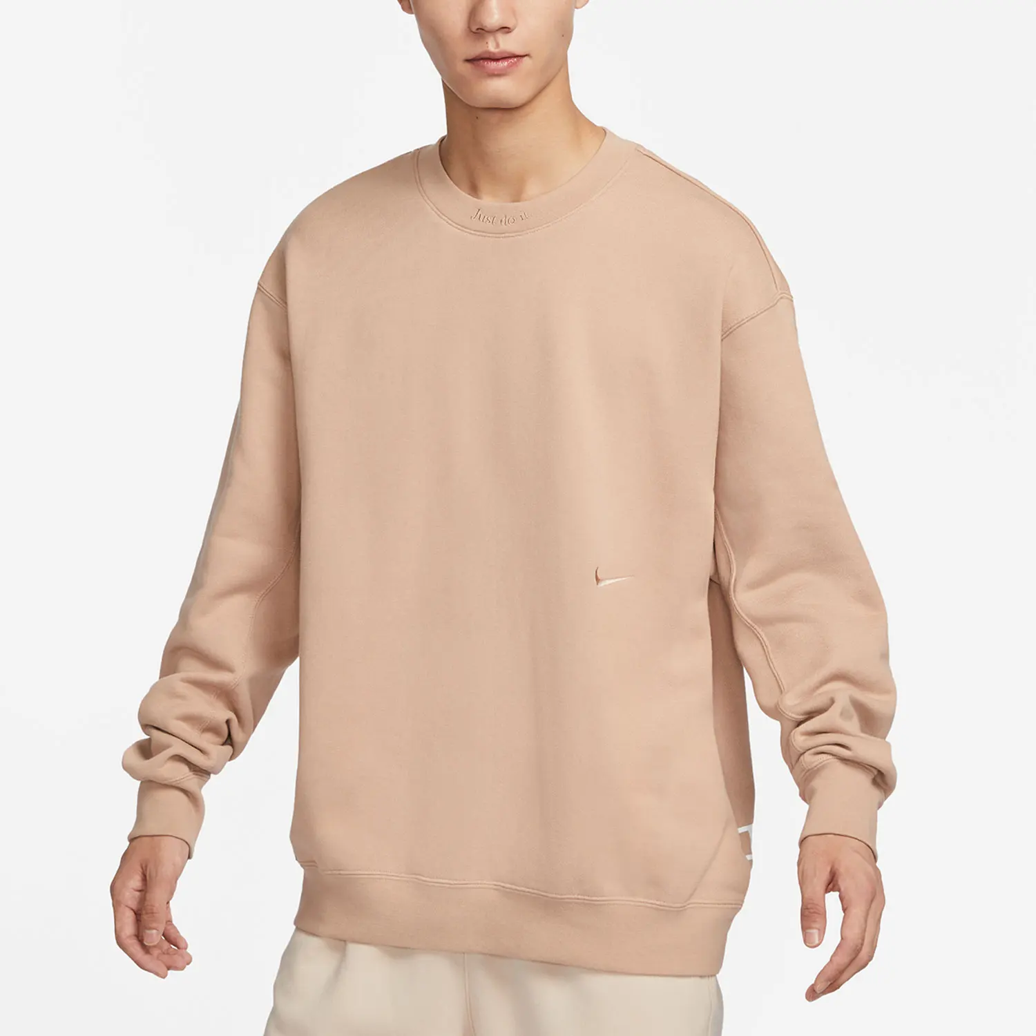 

Nike genuine new men's breathable casual minimalist crew neck sweatshirt FV8592-200