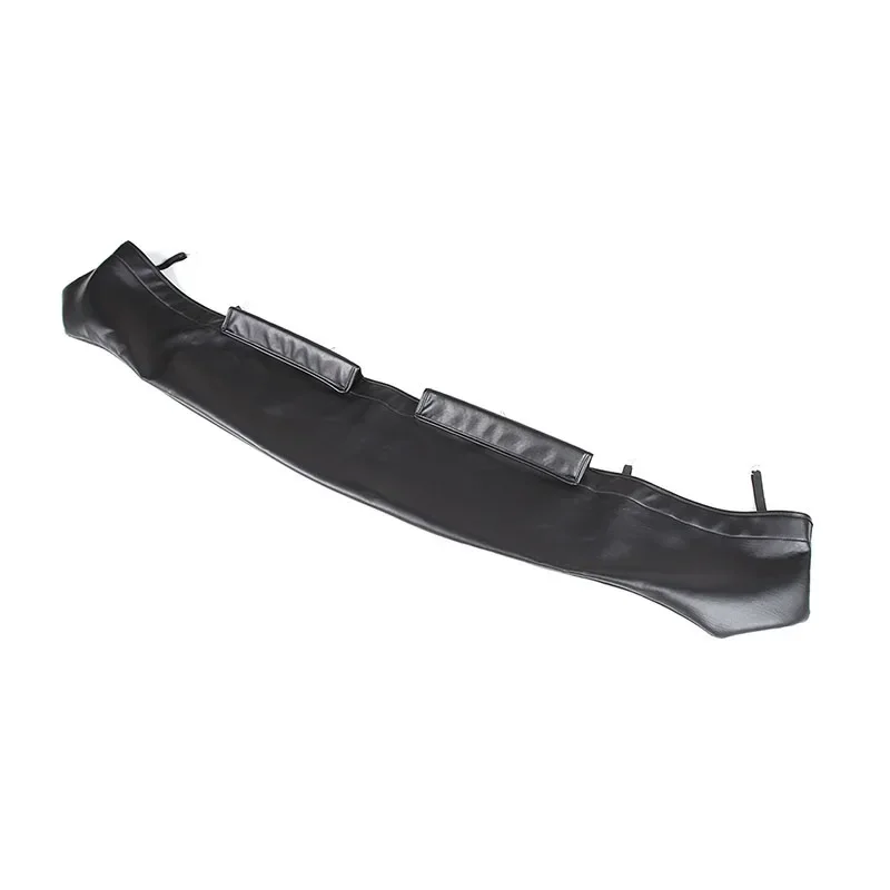 For Toyota FJ Cruiser 2007-2021 Car Hood Sand and Stone Deflector Protection Cover Black Leather Exterior Accessories